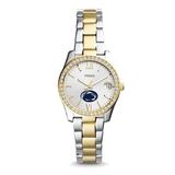 Women's Fossil Penn State Nittany Lions Scarlette Mini Two Tone Stainless Steel Watch