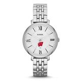 Women's Fossil Wisconsin Badgers Jacqueline Stainless Steel Watch