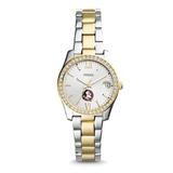 Women's Fossil Florida State Seminoles Scarlette Mini Two Tone Stainless Steel Watch