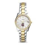 Women's Fossil South Carolina Gamecocks Scarlette Mini Two Tone Stainless Steel Watch