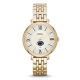 "Women's Fossil Penn State Nittany Lions Jacqueline Gold Tone Stainless Steel Watch"