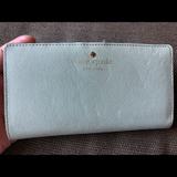 Kate Spade Bags | Authentic Green Kate Spade Long Wallet Clutch | Color: Green | Size: Os