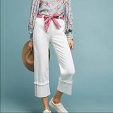 Anthropologie Pants & Jumpsuits | 28 Anthropologie Pilcro High Rise Cropped Jeans | Color: White | Size: 28