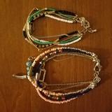 American Eagle Outfitters Jewelry | American Eagle Aeo Bracelets | Color: Green/Pink | Size: Os