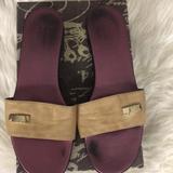 Gucci Shoes | Authentic Gucci Sandals, Size8 | Color: Purple/Tan | Size: 8