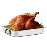 Ovente 13" Stainless Steel Roasting Pan Stainless Steel in Gray, Size 13.0 H x 9.3 D in | Wayfair CWR23131S