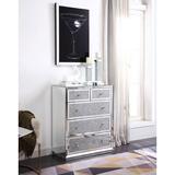 Rosdorf Park Wason 5 Drawer Mirrored Accent Chest Wood in Brown/Gray, Size 32.0 H x 40.0 W x 16.0 D in | Wayfair 4ED4234C196E4D49996778B18422089F