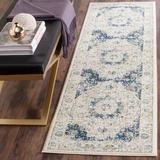 Blue/Brown/White Area Rug - Bungalow Rose Ameesha Oriental Ivory/Blue/Yellow Area Rug, Polypropylene in Blue/Brown/White | Wayfair