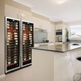 Vinotemp 141 Bottle Single Zone Wine Refrigerator, Glass in Gray, Size 73.75 H x 28.75 W x 24.0 D in | Wayfair EL-WCU109-02