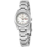 5 Automatic White Dial Stainless Steel Watch - Metallic - Seiko Watches