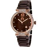 Bijoux Brown Mother Of Pearl Dial Watch - Brown - Jivago Watches