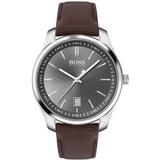 Men's 42mm Circuit Leather Watch, Gray/brown - Brown - BOSS by Hugo Boss Watches