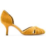 Sarah Velvet Pumps - Yellow - Sarah Chofakian Heels
