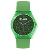 Glitter Dial Watch - Green - Crayo Watches