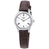 Tradition 5.5 White Dial Brown Leather Watch 00 - Metallic - Tissot Watches