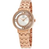 Carnaval Crystal Accent Watch -80288-rg-02s - Metallic - Cabochon Watches