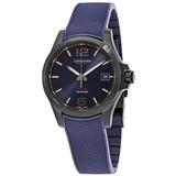 Conquest V.h.p. Perpetual Quartz Blue Dial Watch - Blue - Longines Watches