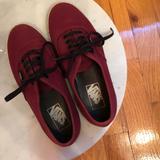 Vans Shoes | Authentic Maroon Vans | Color: Red | Size: 7