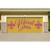 The Holiday Aisle® Mardi Gras Glitter Door Mural Plastic in Yellow, Size 84.0 H x 96.0 W x 1.0 D in | Wayfair 588B515B42A24E2185907FCF42BF8404
