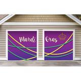 The Holiday Aisle® Mardi Gras Beads Door Mural Plastic in Indigo, Size 84.0 H x 96.0 W x 1.0 D in | Wayfair BA11B0F01595482BAB20B7167DF0574A