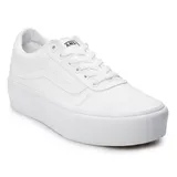 Vans Ward Women's Platform Skate Shoes, Size: 6.5, White