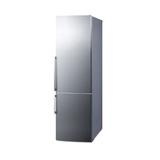 Summit Appliance Thin Line 24" Counter Depth Bottom Freezer Energy Star 11.35 cu. ft. Refrigerator, Stainless Steel in Gray | Wayfair FFBF246SS