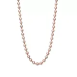 Belk & Co Natural Pink Cultured Freshwater Pearl And Bead Strand Necklace In 14K Rose Gold, 18 In