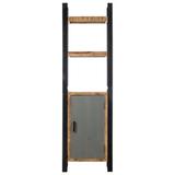 Union Rustic Audrick Standard Bookcase Metal in Gray/Brown, Size 66.9 H x 19.7 W x 11.8 D in | Wayfair 11CE51F2151741ABB13367DA810520BB