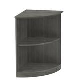 Symple Stuff Arroyo 29.5" H x 20" W Corner Bookcase Wood in Gray, Size 29.5 H x 20.0 W x 20.0 D in | Wayfair MVBQ2LGS
