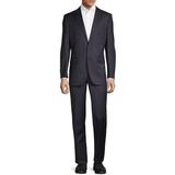 Tailored-fit Wool & Silk-blend Suit - Blue - Saks Fifth Avenue Suits