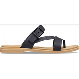Crocs Black / Tan Women's Crocs Tulum Toe Post Sandal Shoes