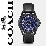 Coach Accessories | Coach Analog Casual Mens Multi-Function Black | Color: Black/Blue | Size: Os