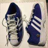 Adidas Shoes | 3.5 Adidas Superstar Rare Sample Youth Suede New | Color: Blue/White | Size: Unisex Big Kid 3.5
