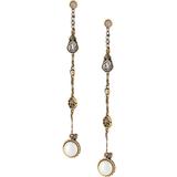 Mismatched Chain Drop Earrings - Metallic - Alexander McQueen Earrings