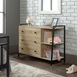Gracie Oaks Danya 3 Drawer Standard Dresser Wood in Black, Size 30.0 H x 42.953 W x 15.827 D in | Wayfair 9FEDCED766A0495E82CA59F79E87ACA6