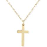 Flat Cross Necklace Set In 14k Gold - Metallic - Macy's Necklaces
