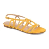 Journee Collection Honey Women's Sandals, Size: 7.5, Yellow