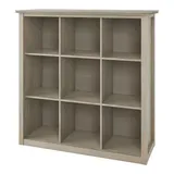 Simpli Home Artisan 9-Cube Bookcase, Grey