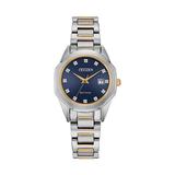 Citizen Eco-Drive Women's Corso Diamond Accent Two Tone Stainless Steel Watch - EW2584-53L, Size: Medium, Multicolor