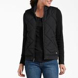 Dickies Women's Quilted Vest - Black Size XL (FE800)