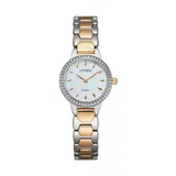 Citizen Women's Crystal Accent Two Tone Watch - EZ7016-50D, Size: Small, Multicolor