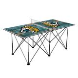 "Jacksonville Jaguars 6' Weathered Design Pop Up Table Tennis Set"
