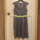 Nine West Dresses | Nine West Womens V-Neck Sleeveless Dress Size 6 | Color: Gray | Size: 6