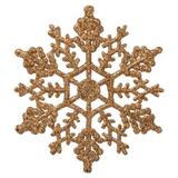 Vickerman 453407 - 4" Rose Gold Glitter Snowflake Christmas Tree Ornament (24 pack) (M101458)