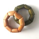 Anthropologie Jewelry | Anthropologie Block Bracelets | Color: Green/Yellow | Size: Os