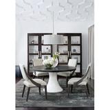 Bernhardt Decorage Dining Table Wood/Metal in Brown/White, Size 30.0 H x 60.0 W x 60.0 D in | Wayfair
