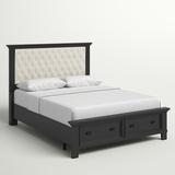 Three Posts™ Atharv Tufted Low Profile Storage Platform Bed Wood & /Upholstered/Velvet in Brown | Wayfair BA0DDDDBD2334160864D4F9355570D74