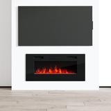 Orren Ellis Johna Electric Fireplace Insert in Black, Size 18.0 H in | Wayfair C9DDCE8A776B4A8392DD9DBD7D1C772C