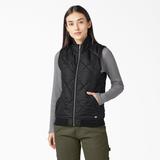 Dickies Women's Quilted Vest - Black Size L (FE800)
