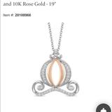 Disney Jewelry | Brand New Diamond Disney Necklace | Color: Gold/Silver | Size: Os